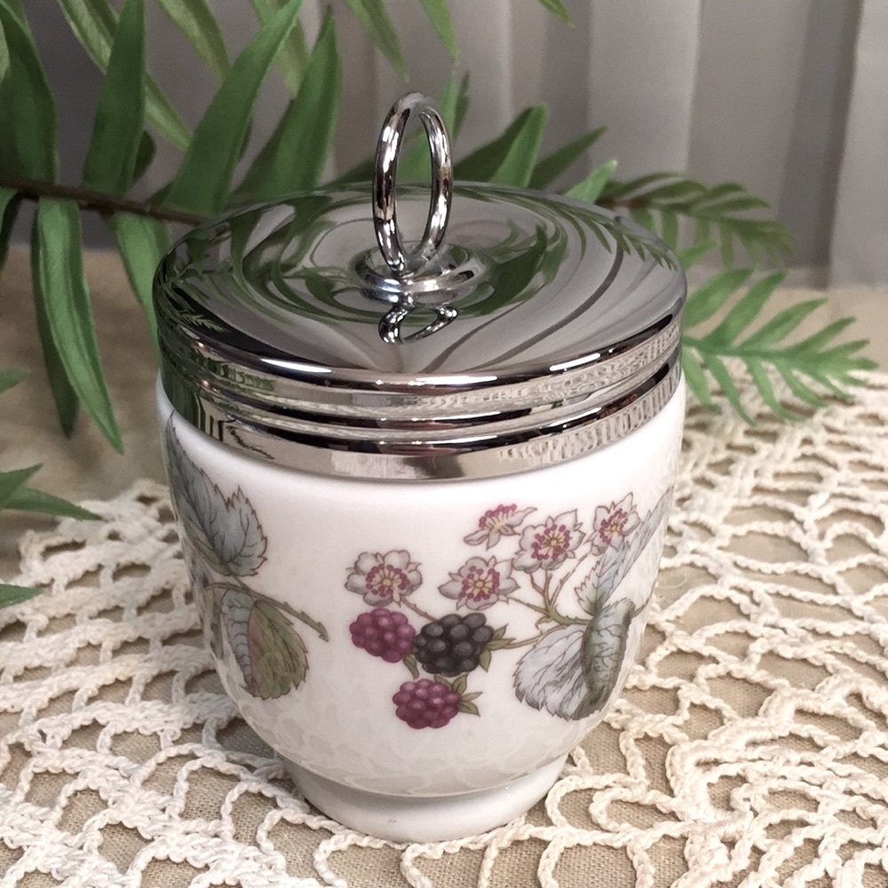 Vintage Royal Worcester Lavinia Blackberries Egg Coddler